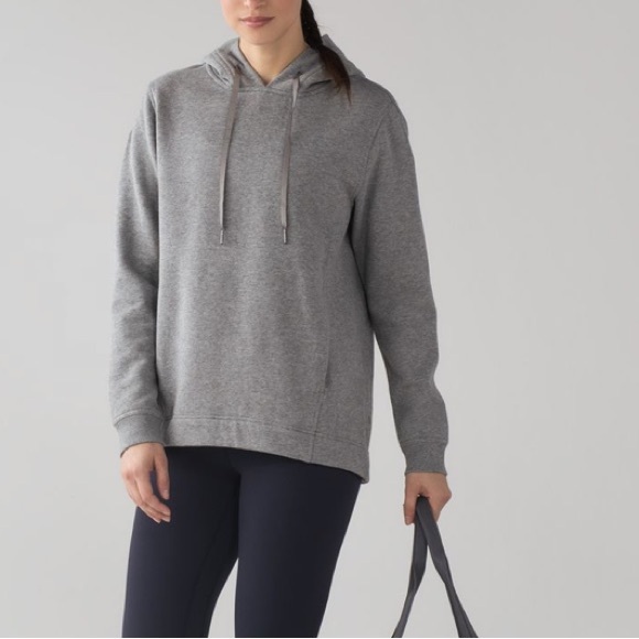 EUC Lululemon Wind Down Pullover Heathered Medium Grey / Slate Size 4 - Picture 3 of 16